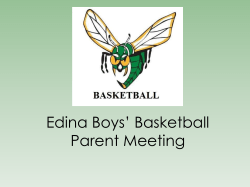 Holy Family Boys* Basketball Parent Meeting