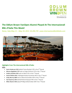 May 17, 2013 The Odlum Brown VanOpen Alumni Played At The