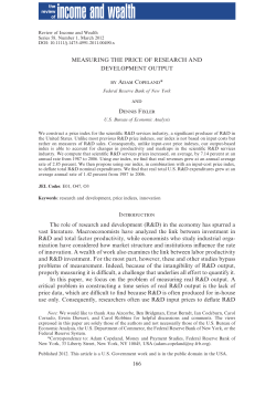 measuring the price of research and development output