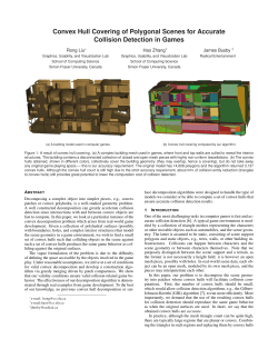 Collision Detection - SFU Computing Science