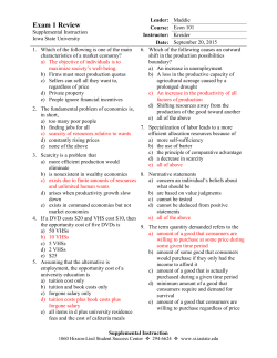 Exam 1 Review KEY - Iowa State University