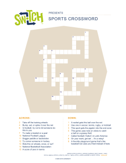 sports crossword