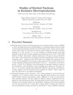 Studies of Excited Nucleons in Exclusive Electroproduction
