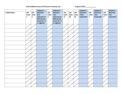ECI LSP Outcome Tracking Tool
