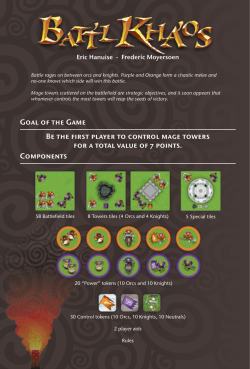 Be the first player to control mage towers for a total