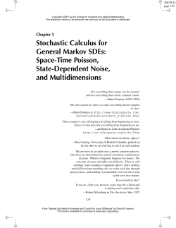 Space-Time Poisson, State-Dependent Noise, and Multidimensions
