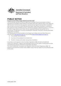 Schedule 1&mdash;Amendments to the Water Charge (Infrastructure)