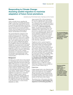 Assisting Seedlot Migration to Maximize Adaptation