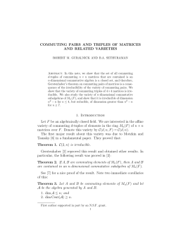 Commuting pairs and triples of matrices, and related varieties
