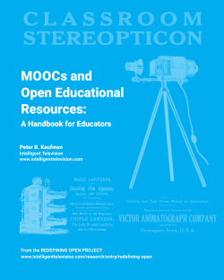 MOOCs and Open Educational Resources