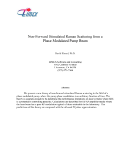 Non-Forward Stimulated Raman Scattering from a Phase