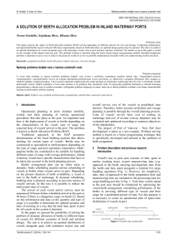 a solution of berth allocation problem in inland waterway ports