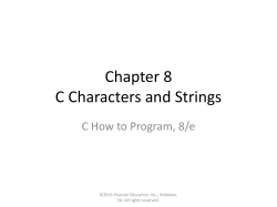 character array - Information Service at Internet Computing Lab