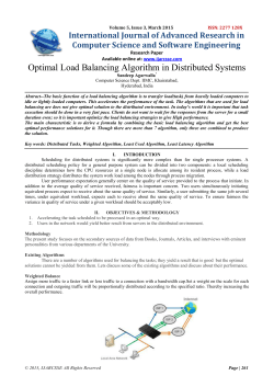 Optimal Load Balancing Algorithm in Distributed Systems