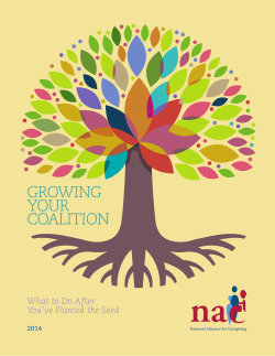 Growing Your Coalition - National Alliance for Caregiving