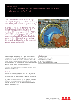 Case note ACS 1000 variable speed drive increases output and