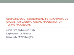 USBPix Readout System using FE-I4/A Chip Status