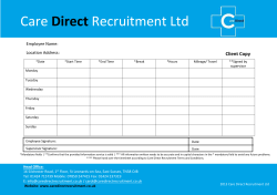 Employer Copy - Care Direct Recruitment