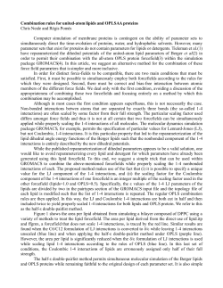 Combination rules for united-atom lipids and OPLSAA proteins Chris