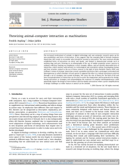 Theorizing animal&ndash;computer interaction as machinations
