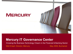 Mercury IT Governance Center