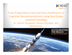 From Propensity to Sell and Price Predictions to Cognitive