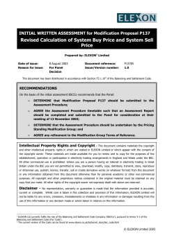 Revised Calculation of System Buy Price and System Sell