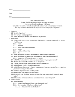 final exam study guide - due thursday, may 24.