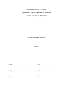 Lab1-Intro to Matlab with DSP
