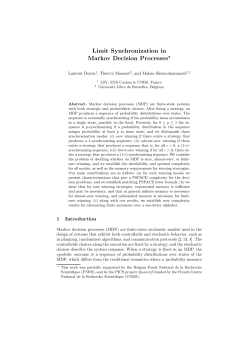 Limit Synchronization in Markov Decision Processes