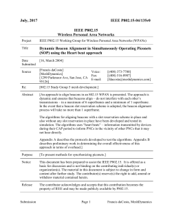 Dynamic Beacon Alignment in Simultaneously Operating Piconets