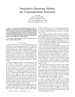 Insensitive Queueing Models for Communication Networks