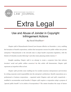 By David Houlihan [1] - Northeastern University Law Review