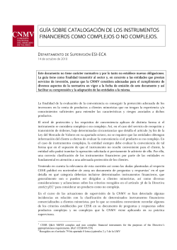 gu&iacute;a sobre catalogaci&oacute;n de los instrumentos financieros como