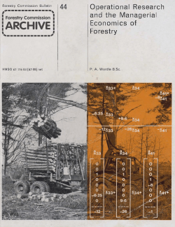 Operational research and the managerial economics of forestry
