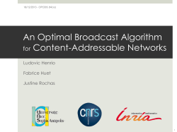 An Optimal Broadcast Algorithm for Content