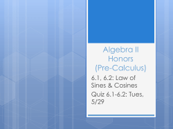 Algebra II Honors (Pre