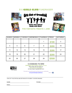 10 girls club fundraiser $100 $200 $200 $200
