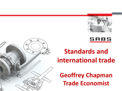 Standards and international trade