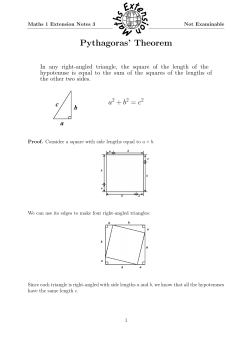 Pythagoras` Theorem