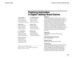 Exploring automation in digital tabletop board game