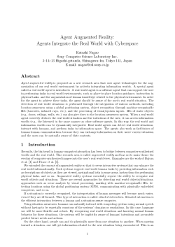 Agent Augmented Reality: Agents Integrate the Real World with