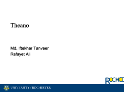 Theano - cs.rochester.edu