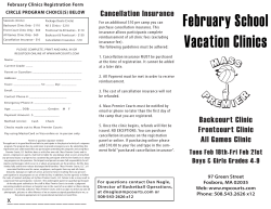 feb clinics - Mass Premier Courts