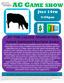 ag game show flyer