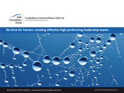 Team coaching - Bath Consultancy Group