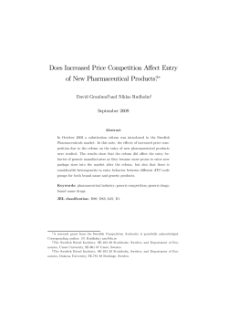 Does Increased Price Competition Affect Entry of New