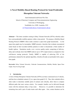 A Novel Mobility-Based Routing Protocol for Semi