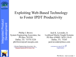 Presentation - Systems Engineering Associates, Inc.