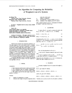 An algorithm for computing the reliability of weighted-k-out-of